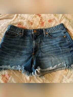 Universal Thread Blue Frayed Denim Cutoff Shorts